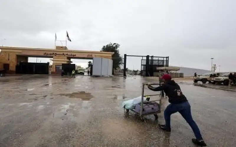 %5 حجم دخول المساعدات عبر معبر