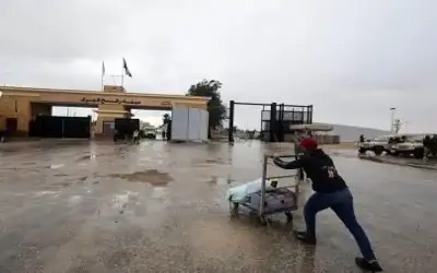 %5 حجم دخول المساعدات عبر معبر