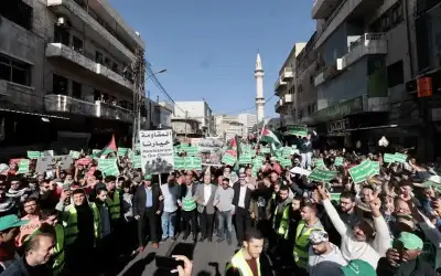 مسيرات حاشدة بالأردن نصرة لغزة ورفضا