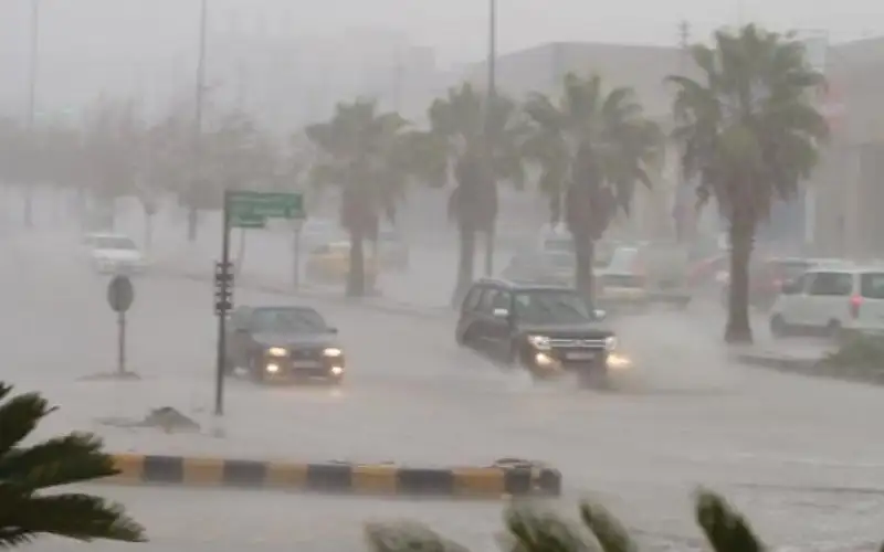 أمطار غزيرة في العاصمة عمان