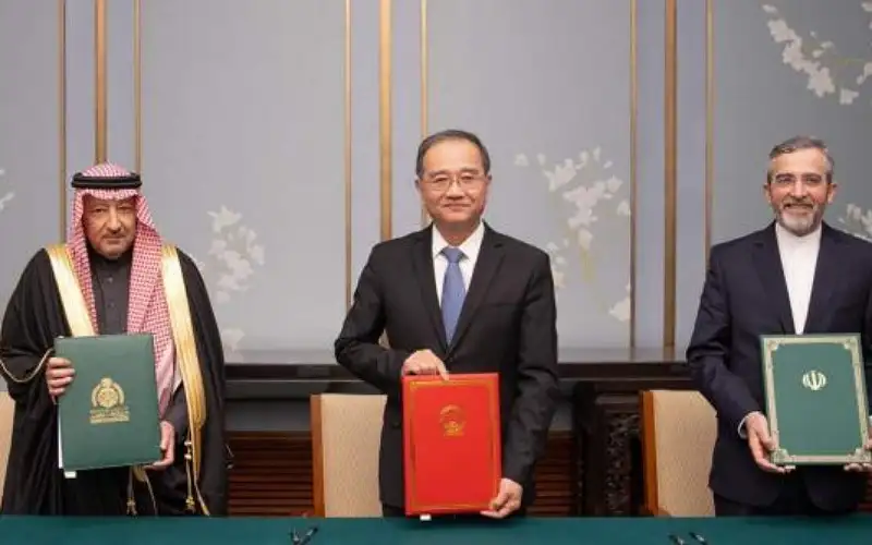 بيان سعودي إيراني صيني مشترك