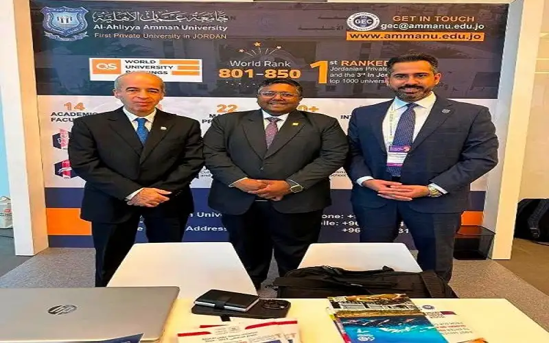 عمان الأهلية تشارك في مؤتمر كيو