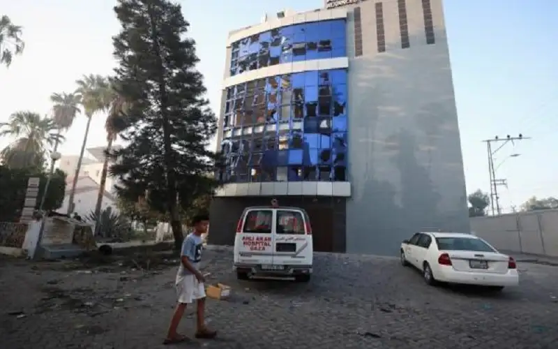 خروج المستشفى المعمداني عن الخدمة في