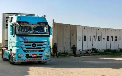 قصف إسرائيلي لمعبر كرم أبو سالم