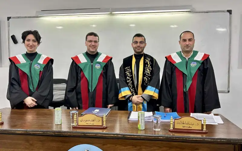 الزميل إبراهيم الساحوري يحصل على الماجستير