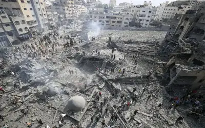 CNN: كثافة القصف على غزة الأضخم