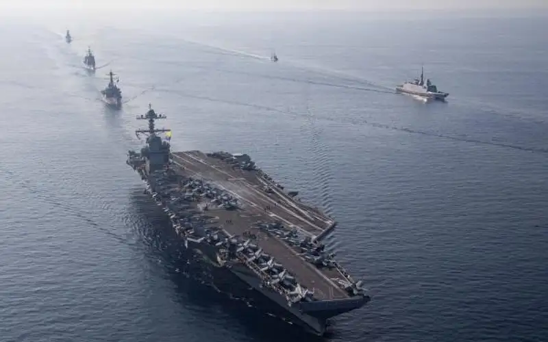 حاملة الطائرات جيرالد فورد تغادر المتوسط