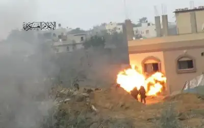 القسام تفجر حقل ألغام في 7
