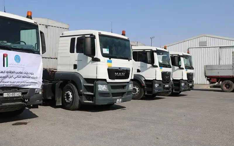 الأردن يسير قافلة مساعدات جديدة تضم
