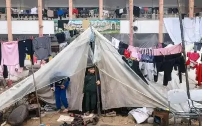 أونروا: الكثير من النازحين ينامون بالعراء