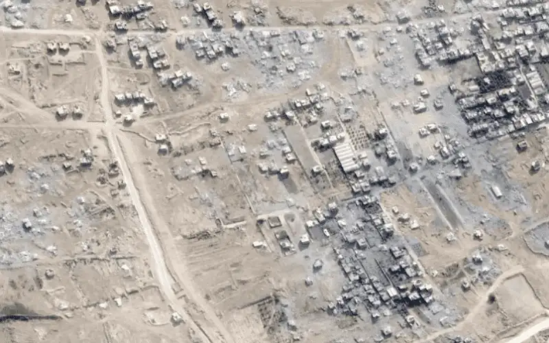 صور أقمار صناعية ترصد تدمير لـ44%