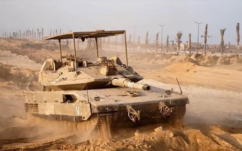 القسام تعلن استهداف دبابة ميركافا بخان