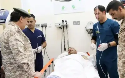إخلاء مصاب المستشفى الميداني الأردني من