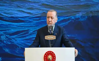 أردوغان يدشن أربع سفن حربية مسيرة