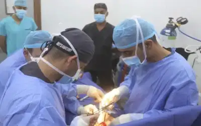 المستشفى الميداني الأردني نابلس١ يجري عملية
