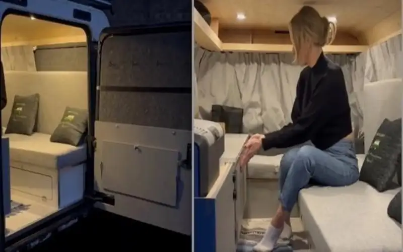 زوجان بريطانيان يحولان سيارتهما إلى منزل