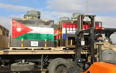 عملية أردنية هولندية مشتركة لإنزال مساعدات