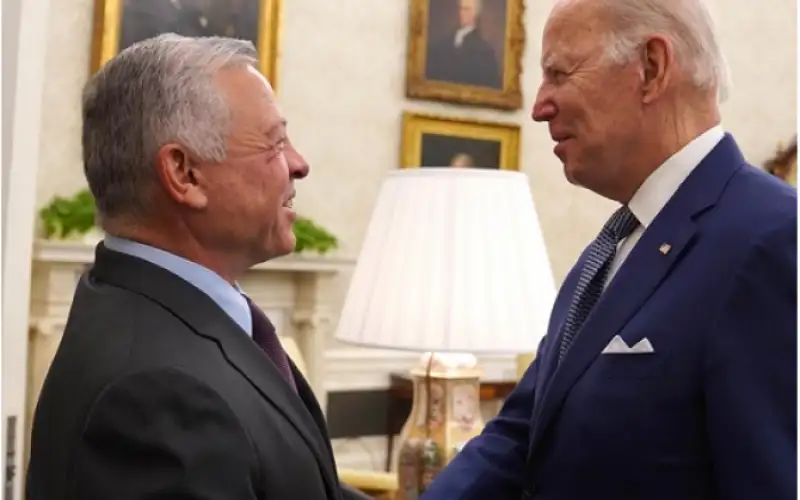 بايدن يستضيف الملك في البيت الأبيض