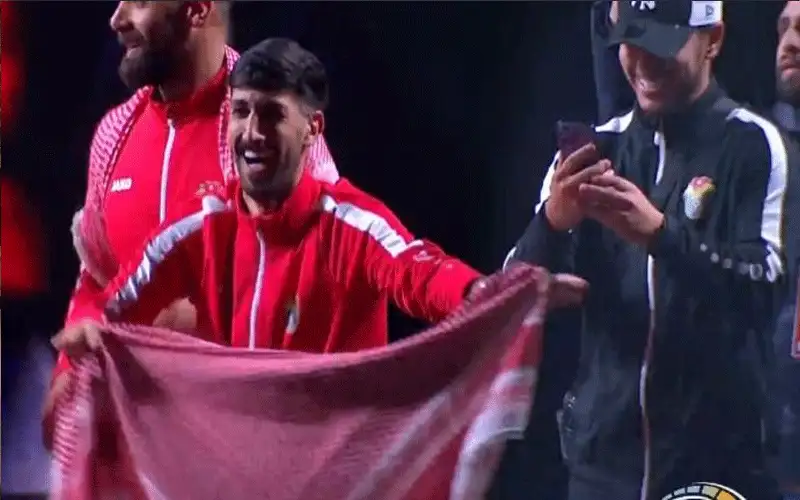 يزن النعيمات يشعل أجواء ستاد عمان