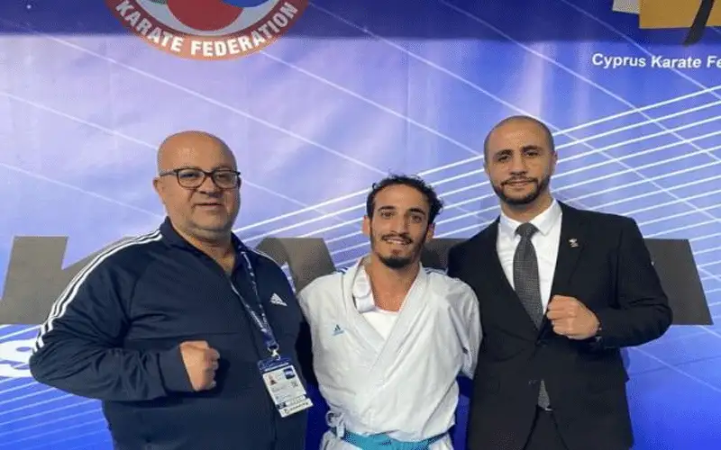 الميدالية البرونزية لمنتخب الكراتيه ببطولة سلسلة