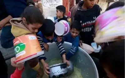 الإعلام الحكومي بغزة: مواطنو الشمال يأكلون