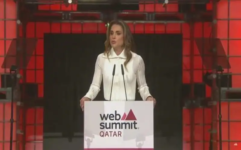 الملكة في قمة الويب: غزة أصبحت