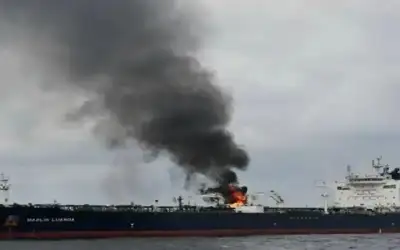 غرق سفينة بريطانية استهدفها الحوثيون في