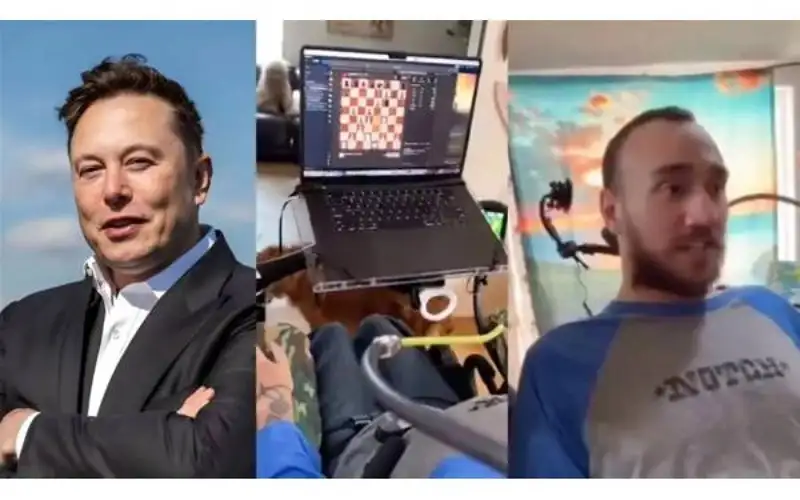 شريحة ماسك تمكن مشلولا من لعب