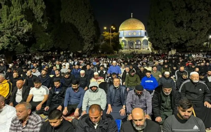 50 ألفا يؤدون صلاتي العشاء والتراويح