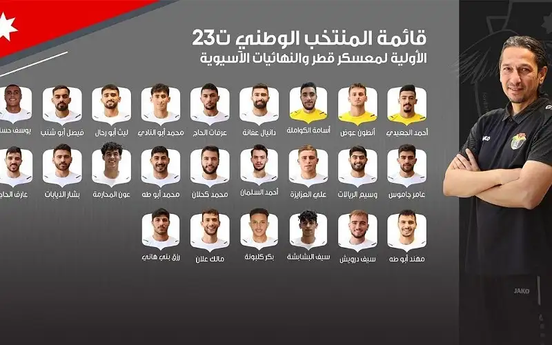 الأولمبي الأردني يعلن قائمته للنهائيات الآسيوية