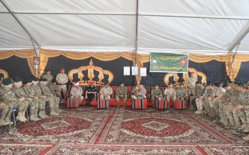 الحنيطي يشارك نشامى الجيش فرحة أول