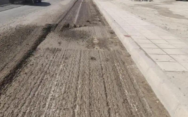 بدء مشروع صيانة لطريق عمان جرش