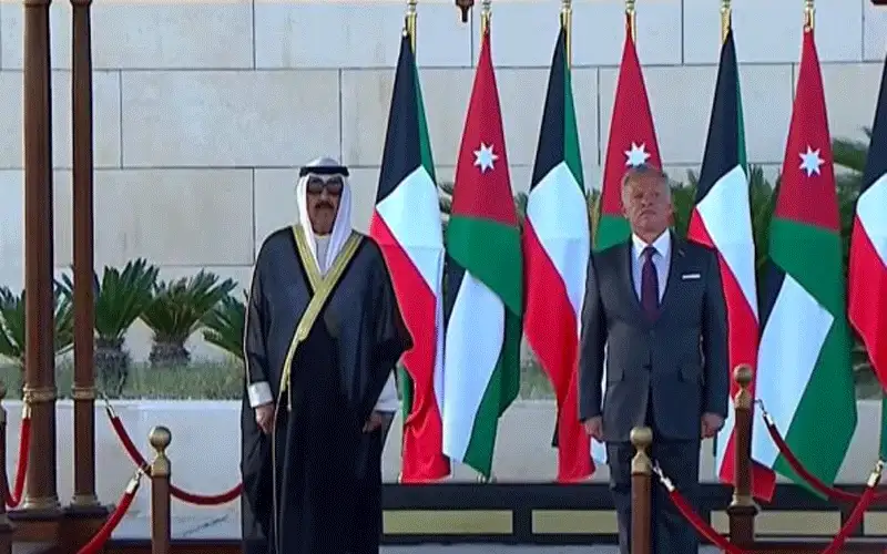 الملك وأمير الكويت يترأسان جلسة مباحثات