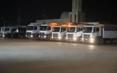 الأردن يسير 115 شاحنة مساعدات غذائية