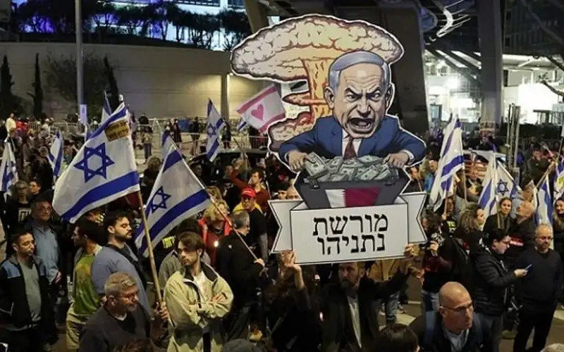 مسيرة للمستوطنين باتجاه منزل نتنياهو