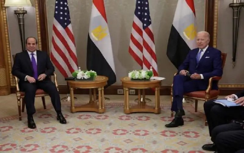 السيسي وبايدن يؤكدان خطر التصعيد العسكري
