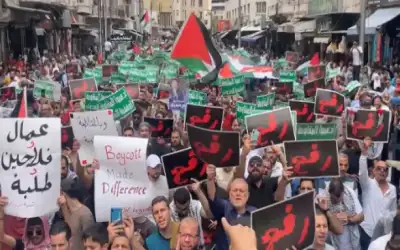 انطلاق مسيرة في عمان دعما لغزة
