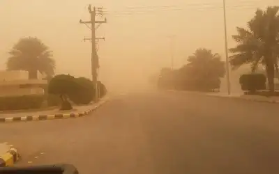 أجواء دافئة ومغبرة في أغلب المناطق
