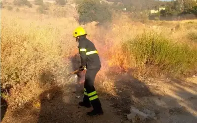إخماد حرائق في البلقاء وجرش وعجلون