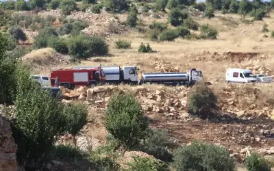 الدفاع المدني يخمد حريق أتى على