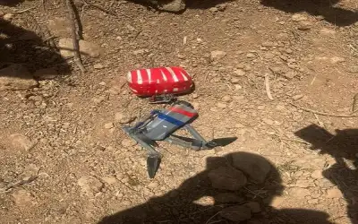 الجيش يسقط طائرة مسيرة تحمل مواد