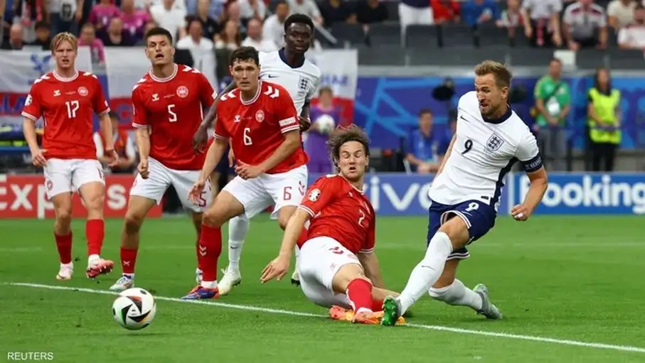 تعادل إيجابي بين إنجلترا والدنمارك في