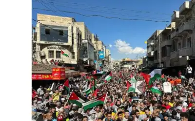 مسيرة في عمان تطالب بوقف العدوان