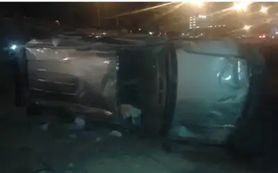 وفاة حدثين اثر تدهور مروع على