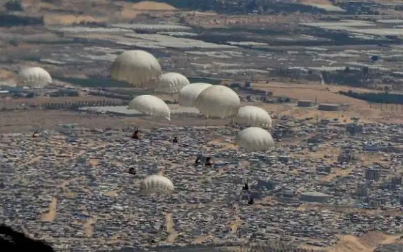 الأردن ينفذ إنزالين جويين لمساعدات على