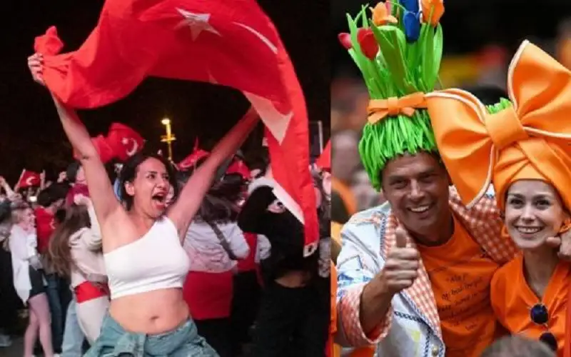 مباراة نارية بين هولندا وتركيا في