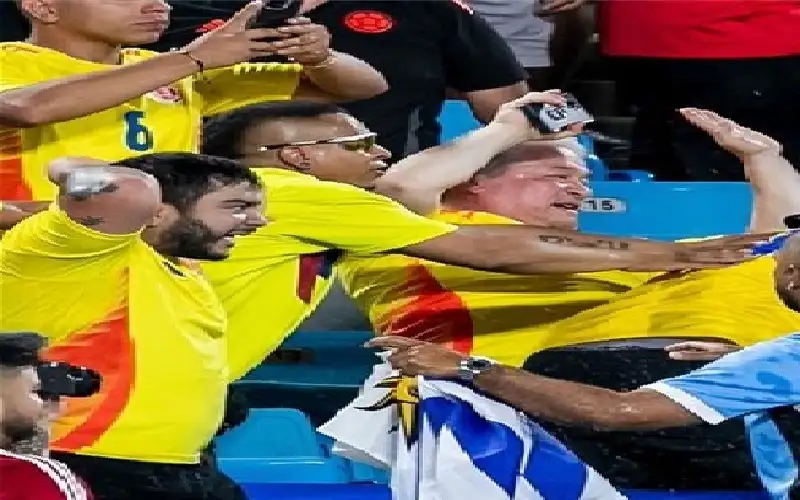 ملف شغب مباراة أوروغواي وكولومبيا أمام