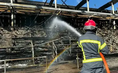 حريق بملعب ناد فنلندي يضع موسمه