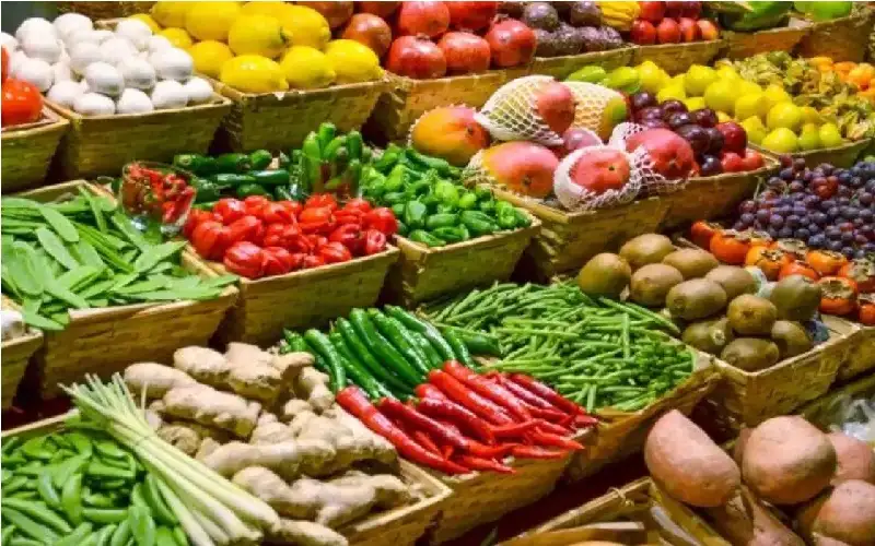 3055 طنا من الخضار والفواكه وردت