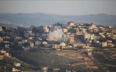 سقوط صاروخ مضاد للدروع أطلق من